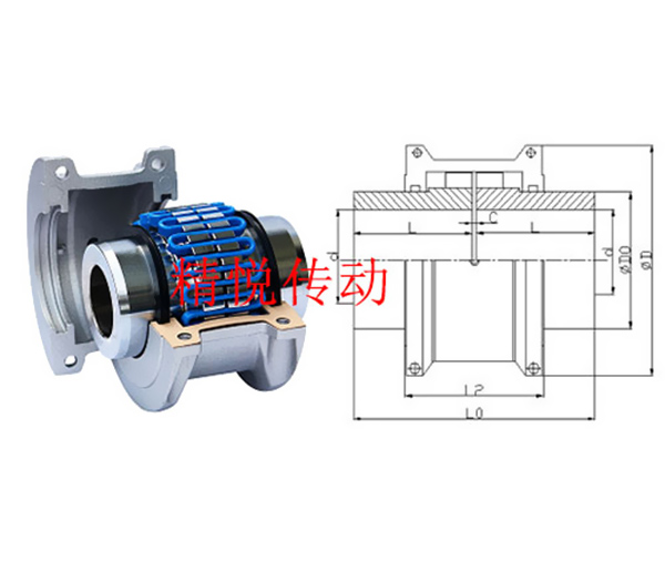阜阳T10系列基本型联结蛇形弹簧联轴器